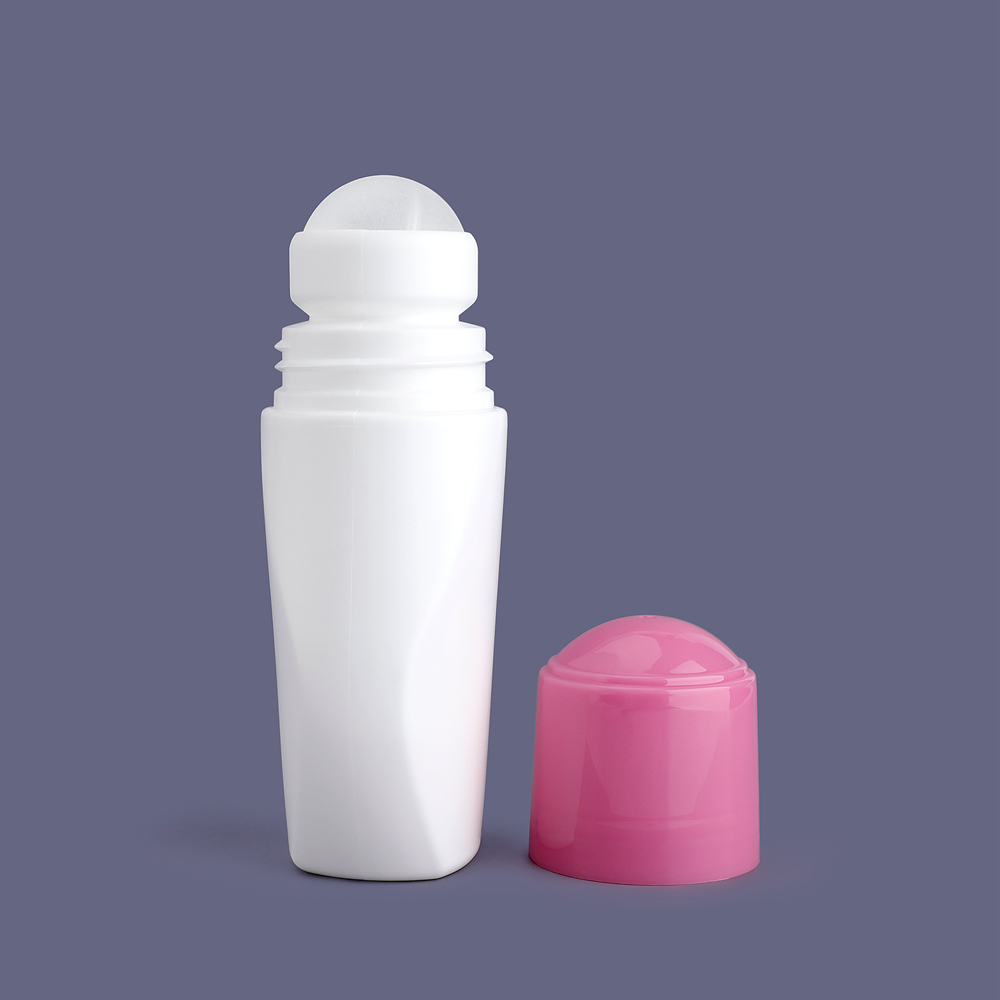 Prezzo di fabbrica Rotolo di plastica Pe da 50 ml su flacone di deodorante, rotolo vuoto dal design speciale su flaconi di deodorante, flacone contenitore di deodorante