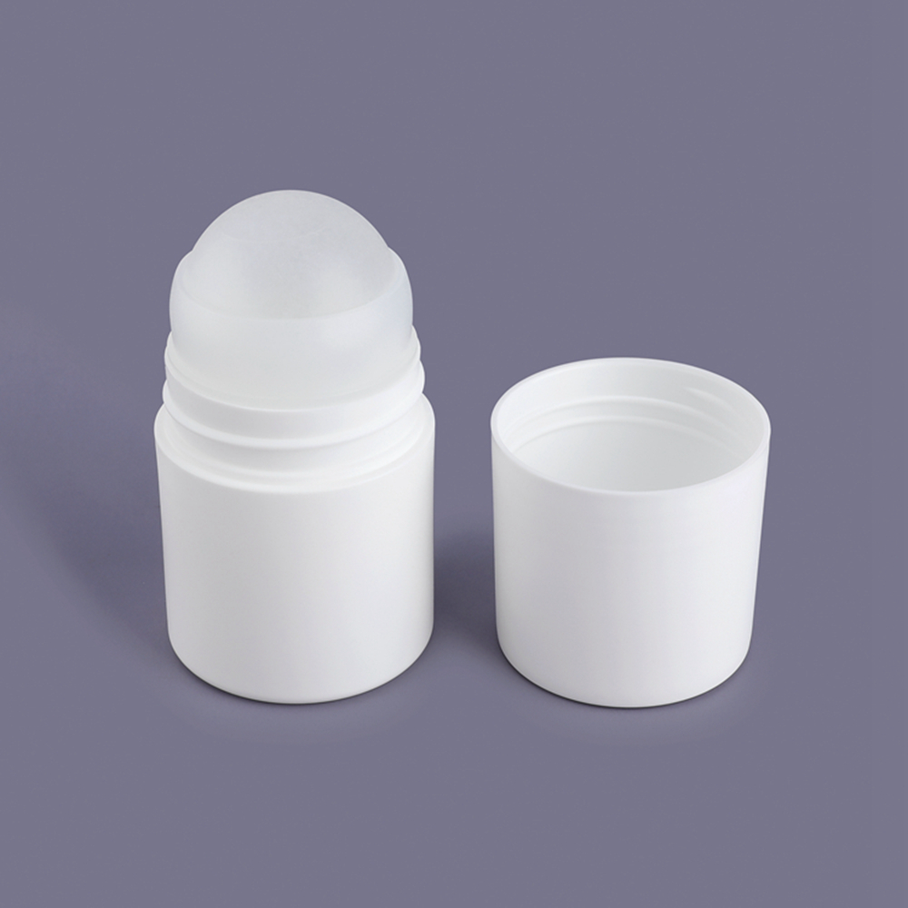 Campione gratuito di design di lusso Deodorante per imballaggio in plastica da 50 ml su flacone con tappo, flacone su flacone da 50 ml, flacone su flacone da 50 ml
